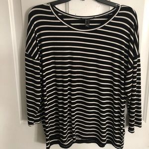 Forever 21 Striped Long Sleeve Shirt